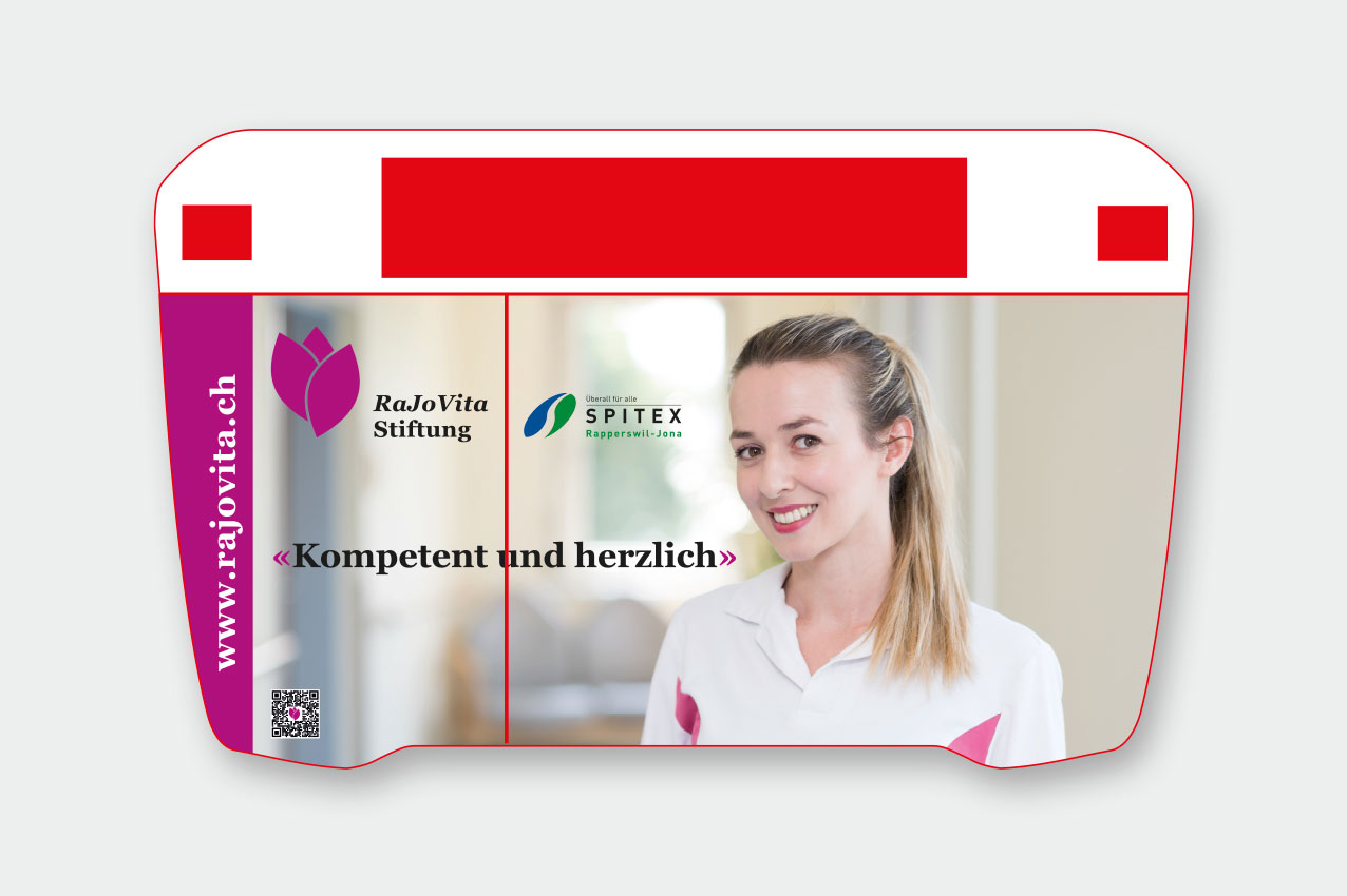 Rajovita Busbeschriftung